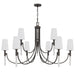 Myhouse Lighting Quoizel - ELOU5048IN - Nine Light Chandelier - Eloura - Iron Gate