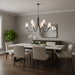 Myhouse Lighting Quoizel - ELOU5048IN - Nine Light Chandelier - Eloura - Iron Gate