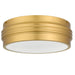 Myhouse Lighting Quoizel - EMM1616BRG - Three Light Flush Mount - Emmett - Brushed Gold