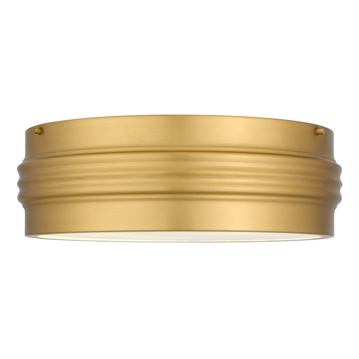 Myhouse Lighting Quoizel - EMM1616BRG - Three Light Flush Mount - Emmett - Brushed Gold