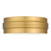 Myhouse Lighting Quoizel - EMM1616BRG - Three Light Flush Mount - Emmett - Brushed Gold
