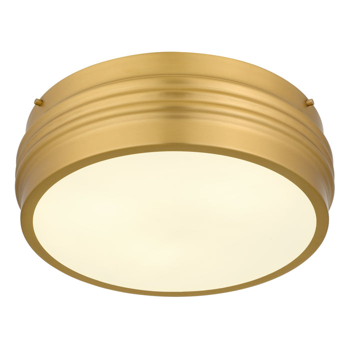 Myhouse Lighting Quoizel - EMM1616BRG - Three Light Flush Mount - Emmett - Brushed Gold
