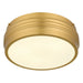 Myhouse Lighting Quoizel - EMM1616BRG - Three Light Flush Mount - Emmett - Brushed Gold