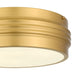 Myhouse Lighting Quoizel - EMM1616BRG - Three Light Flush Mount - Emmett - Brushed Gold
