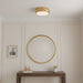 Myhouse Lighting Quoizel - EMM1616BRG - Three Light Flush Mount - Emmett - Brushed Gold