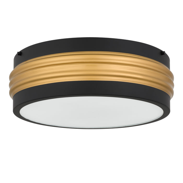 Myhouse Lighting Quoizel - EMM1616MBK - Three Light Flush Mount - Emmett - Matte Black