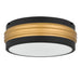 Myhouse Lighting Quoizel - EMM1616MBK - Three Light Flush Mount - Emmett - Matte Black