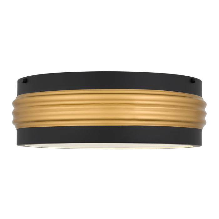 Myhouse Lighting Quoizel - EMM1616MBK - Three Light Flush Mount - Emmett - Matte Black