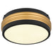 Myhouse Lighting Quoizel - EMM1616MBK - Three Light Flush Mount - Emmett - Matte Black