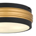 Myhouse Lighting Quoizel - EMM1616MBK - Three Light Flush Mount - Emmett - Matte Black