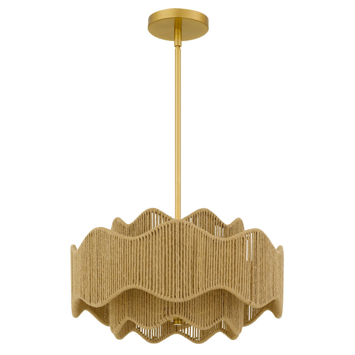 Myhouse Lighting Quoizel - EVA2818BRG - Three Light Pendant - Evander - Brushed Gold