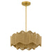 Myhouse Lighting Quoizel - EVA2818BRG - Three Light Pendant - Evander - Brushed Gold