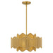 Myhouse Lighting Quoizel - EVA2818BRG - Three Light Pendant - Evander - Brushed Gold