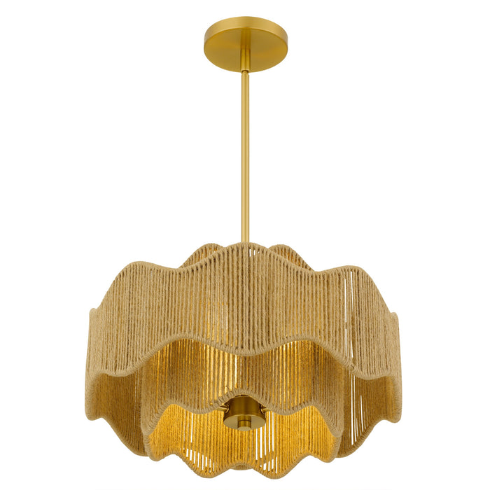 Myhouse Lighting Quoizel - EVA2818BRG - Three Light Pendant - Evander - Brushed Gold