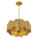 Myhouse Lighting Quoizel - EVA2818BRG - Three Light Pendant - Evander - Brushed Gold