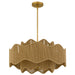 Myhouse Lighting Quoizel - EVA2824BRG - Four Light Pendant - Evander - Brushed Gold