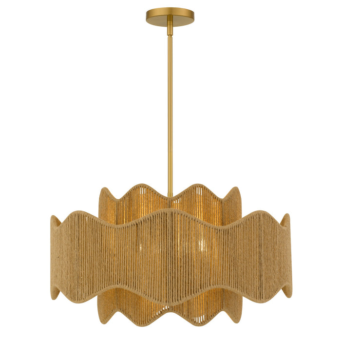 Myhouse Lighting Quoizel - EVA2824BRG - Four Light Pendant - Evander - Brushed Gold
