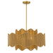 Myhouse Lighting Quoizel - EVA2824BRG - Four Light Pendant - Evander - Brushed Gold