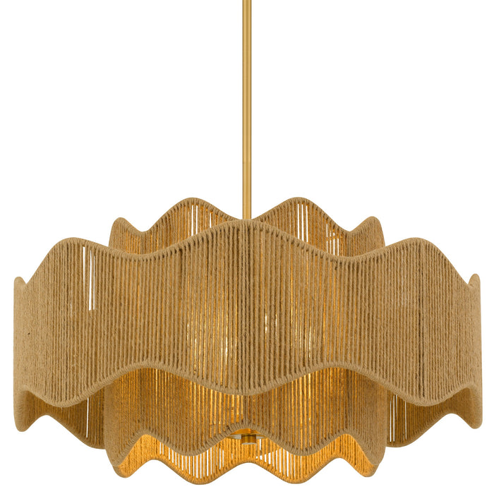 Myhouse Lighting Quoizel - EVA2824BRG - Four Light Pendant - Evander - Brushed Gold