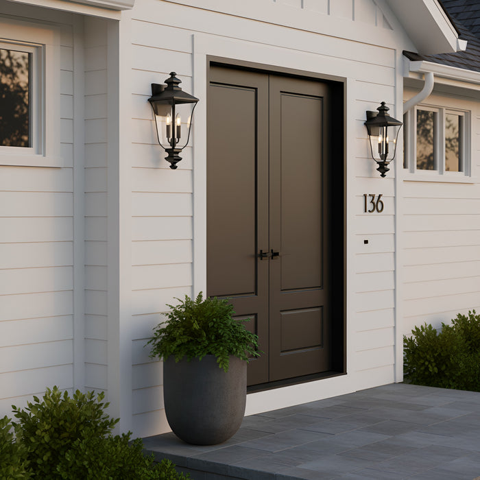 Myhouse Lighting Quoizel - FARL8408MBK - Two Light Outdoor Wall Lantern - Farley - Matte Black