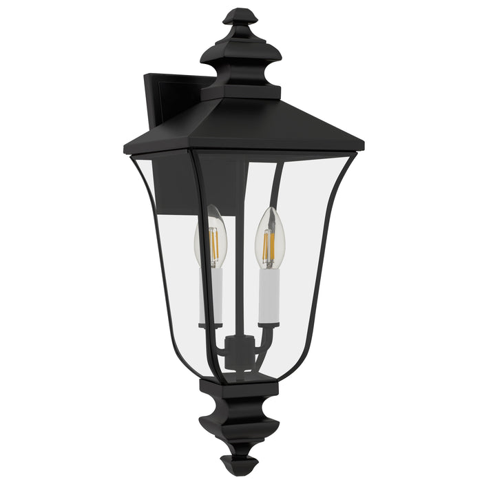 Myhouse Lighting Quoizel - FARL8408MBK - Two Light Outdoor Wall Lantern - Farley - Matte Black