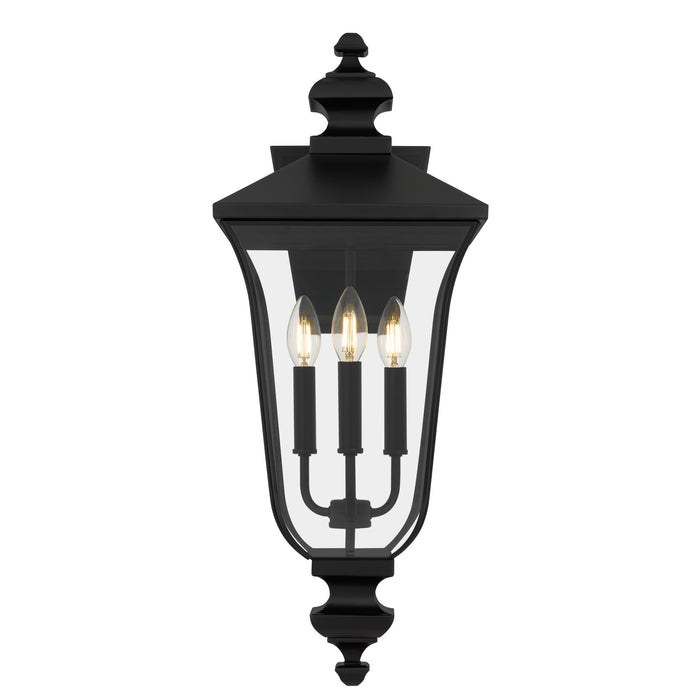 Myhouse Lighting Quoizel - FARL8410MBK - Three Light Outdoor Wall Lantern - Farley - Matte Black