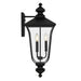 Myhouse Lighting Quoizel - FARL8410MBK - Three Light Outdoor Wall Lantern - Farley - Matte Black