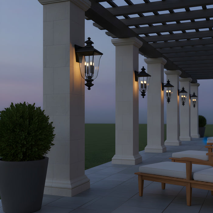 Myhouse Lighting Quoizel - FARL8412MBK - Four Light Outdoor Wall Lantern - Farley - Matte Black