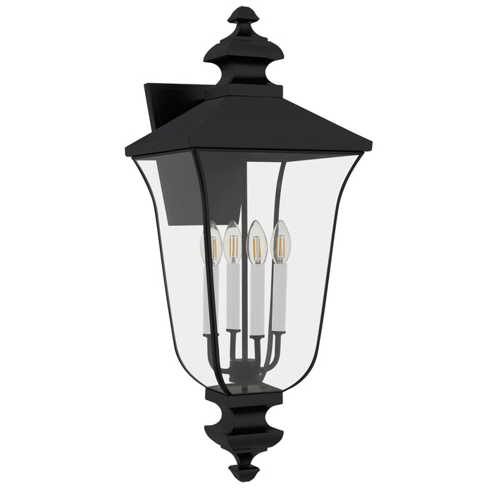 Myhouse Lighting Quoizel - FARL8412MBK - Four Light Outdoor Wall Lantern - Farley - Matte Black