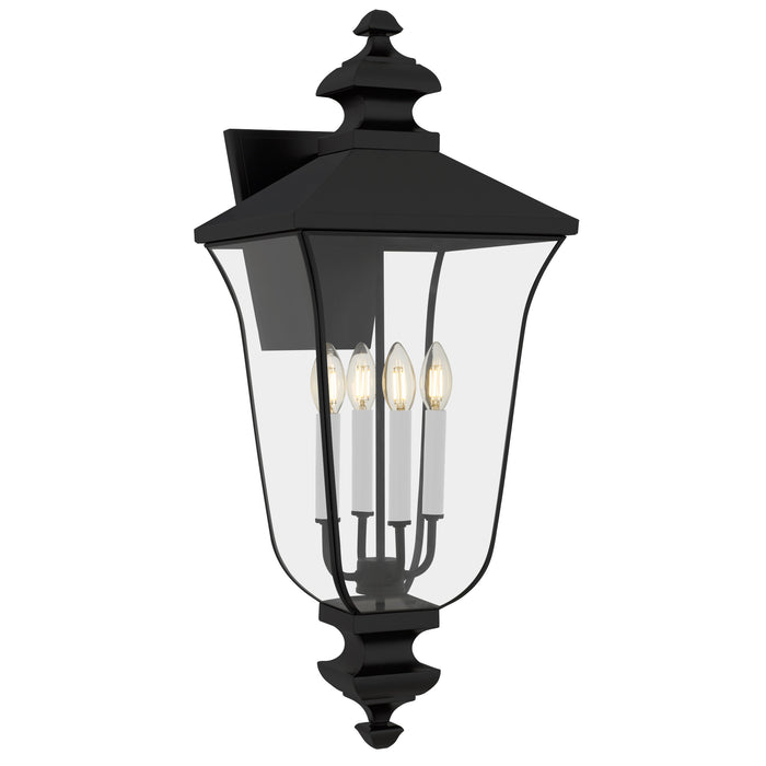 Myhouse Lighting Quoizel - FARL8412MBK - Four Light Outdoor Wall Lantern - Farley - Matte Black