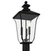 Myhouse Lighting Quoizel - FARL9010MBK - Three Light Outdoor Post Lantern - Farley - Matte Black