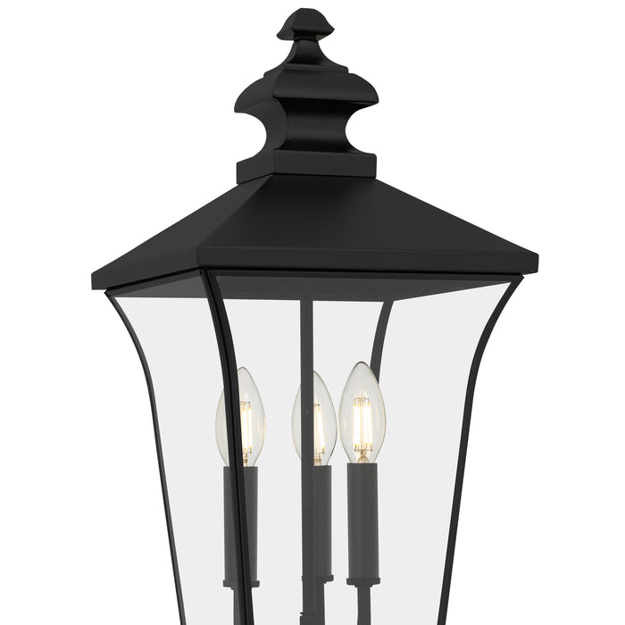 Myhouse Lighting Quoizel - FARL9010MBK - Three Light Outdoor Post Lantern - Farley - Matte Black