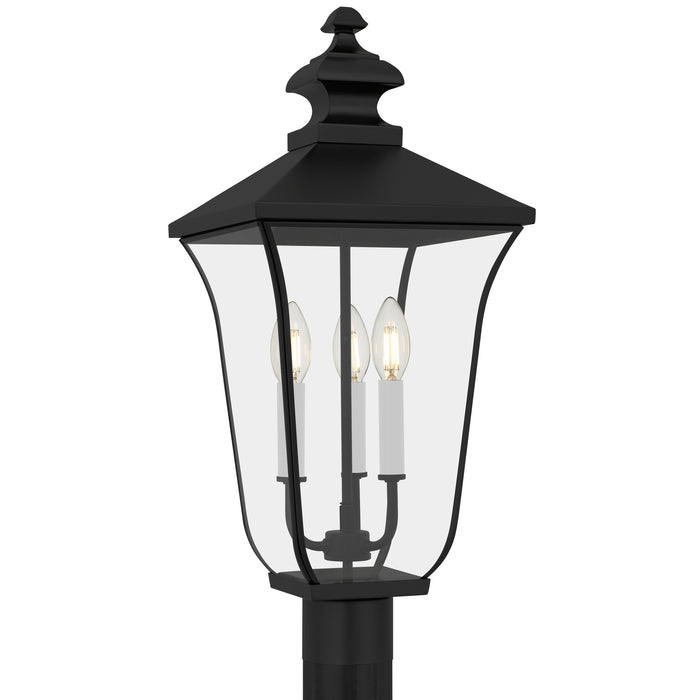 Myhouse Lighting Quoizel - FARL9010MBK - Three Light Outdoor Post Lantern - Farley - Matte Black
