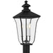 Myhouse Lighting Quoizel - FARL9010MBK - Three Light Outdoor Post Lantern - Farley - Matte Black