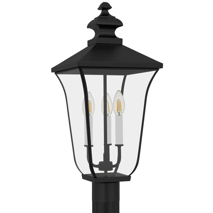 Myhouse Lighting Quoizel - FARL9010MBK - Three Light Outdoor Post Lantern - Farley - Matte Black