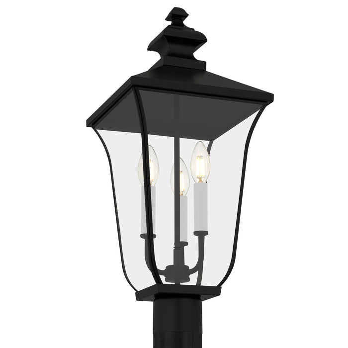 Myhouse Lighting Quoizel - FARL9010MBK - Three Light Outdoor Post Lantern - Farley - Matte Black