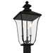 Myhouse Lighting Quoizel - FARL9010MBK - Three Light Outdoor Post Lantern - Farley - Matte Black