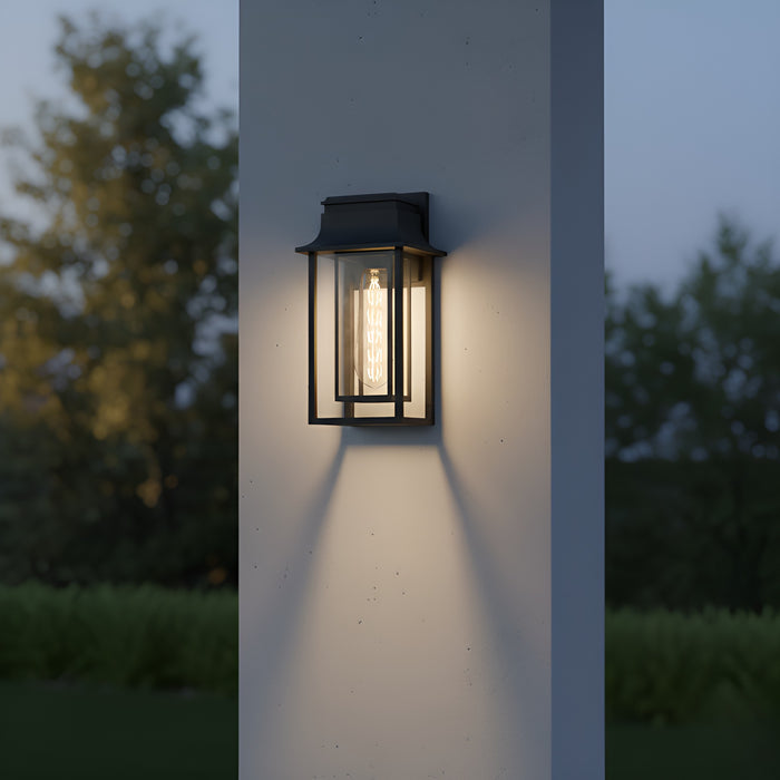 Myhouse Lighting Quoizel - GARN8410MBK - One Light Outdoor Wall Lantern - Garner - Matte Black