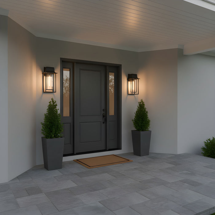 Myhouse Lighting Quoizel - GARN8412MBK - One Light Outdoor Wall Lantern - Garner - Matte Black