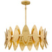 Myhouse Lighting Quoizel - HAY2827GFL - Six Light Pendant - Hayley - Gold Leaf