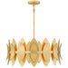 Myhouse Lighting Quoizel - HAY2827GFL - Six Light Pendant - Hayley - Gold Leaf