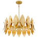 Myhouse Lighting Quoizel - HAY2827GFL - Six Light Pendant - Hayley - Gold Leaf