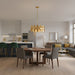 Myhouse Lighting Quoizel - HAY2827GFL - Six Light Pendant - Hayley - Gold Leaf