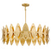 Myhouse Lighting Quoizel - HAY2837GFL - Six Light Pendant - Hayley - Gold Leaf