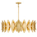 Myhouse Lighting Quoizel - HAY2837GFL - Six Light Pendant - Hayley - Gold Leaf