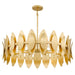 Myhouse Lighting Quoizel - HAY2837GFL - Six Light Pendant - Hayley - Gold Leaf