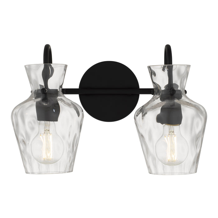 Myhouse Lighting Quoizel - HLL8614MBK - Two Light Vanity - Hollis - Matte Black