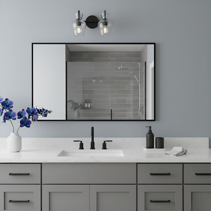 Myhouse Lighting Quoizel - HLL8614MBK - Two Light Vanity - Hollis - Matte Black