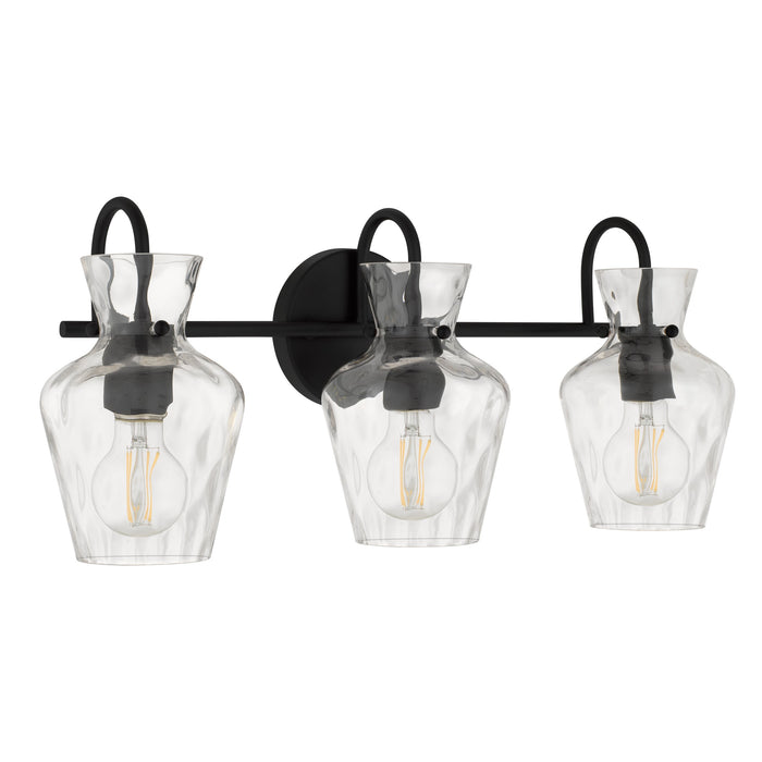 Myhouse Lighting Quoizel - HLL8622MBK - Three Light Vanity - Hollis - Matte Black