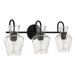 Myhouse Lighting Quoizel - HLL8622MBK - Three Light Vanity - Hollis - Matte Black